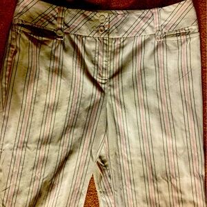 Ann Taylor Loft CAPRIS: Pin Strip Capris